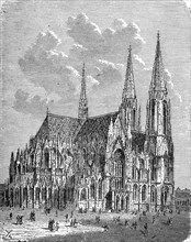 The Votive Church In Vienna In 1890