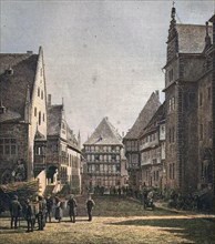 The Market Square Holzmarkt At Halberstadt