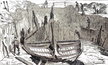 The Gokstad Ship Is A 9Th-Century Viking Ship Found In A Burial Mound At Gokstad In Sandar