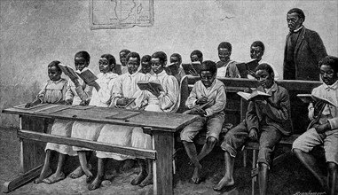 Children In A School In South Africa In 1899