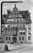Facade Of The Historical Pellerhaus In Nuremberg