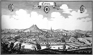 City And Veste Coburg In The Middle Ages