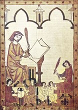 Teacher And Child In The Middle Ages From The Codex Manesse
