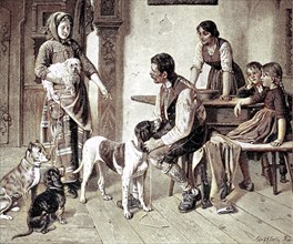 Family Idyl In The 19Th Century