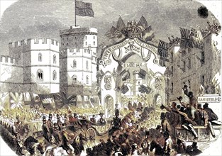 The Arrival Of The French Emperor Napoleon At Windsor Castle