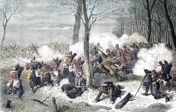 Defense Of Le Bourget Against The Battle Of The French Marines In Battle On December 21St