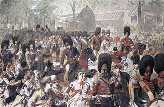 Departure Of The Guard Grenadiers From Paris