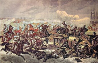 Conquest Of A French Artillery Battery By The 7Th Prussian Cuirassier Regiment At Mars-La-Tour On 16 August