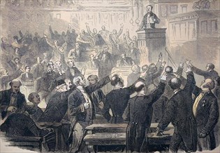 The Declaration Of War In The Senate In Paris On The 15Th Of July 1870
