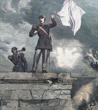General Lauriston As A Parliamentarian With White Flag On The Gates Of Sedan