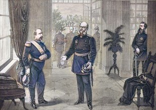 Capture Of Napoleon Iii. By King Wilhelm In The Bellevue Castle At Sedan On September 2