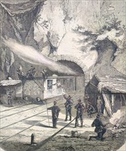Prussian Troops Guard A Railway Tunnel Near Saarburg