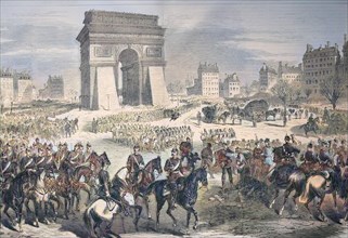 Entry Of The German Troops Into Paris On The Arc De Triomphe