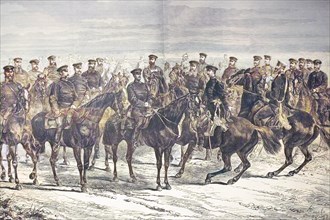 General Von Werder And His Staff In The Battle Of Lisaine