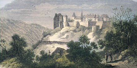 View Of The Fortress Luetzelstein In Alsace Around 1870