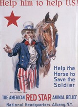 Uncle Sam and Horse