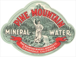 Pine Mountain Mineral Water Label