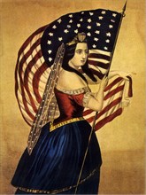 Woman With Flag.