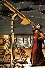 Astronomer and Telescope.