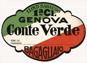 Italian Luggage Tag.