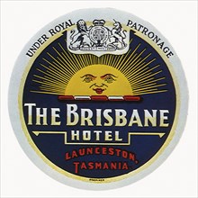 Brisbane Hotel Label.