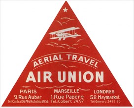 Triangular Plane Label.