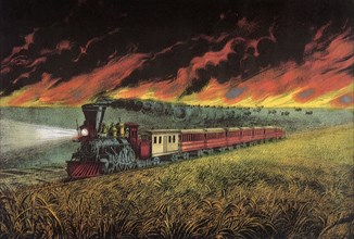 Train and Burning Prairie.
