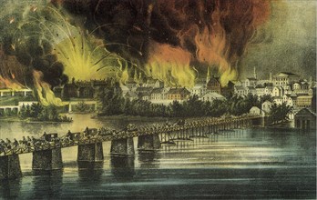 Fall of Richmond Va. on the night of April 2 1865.