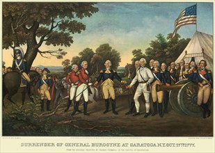 Surrender of General Burgoyne at Saratoga NY, Oct. 17th 1777.