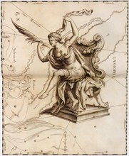 Hevelius: Cassiopeia from Uranographia.