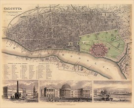 Map of Calcutta.
