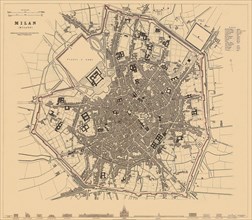 Map of Milan.