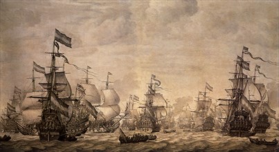 The Dutch Navy Sailing 1665.