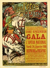 Poster for the Gala at the Paris Opera.
