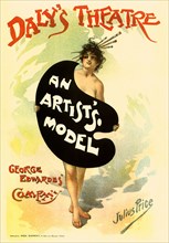 Poster for 'An Artist's Model'.