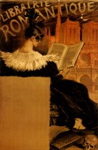 Woman at Romantic Library.