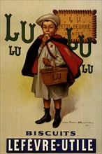 Advertisement for Lefevre-Utile Biscuits.