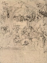 Study for the Adoration of the Magi.