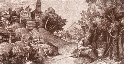 Landscape with Two Figures.