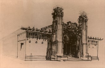 Preliminary Sketch of the Secession Building.
