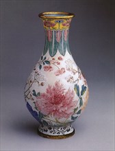 Painted Enamel Vase.