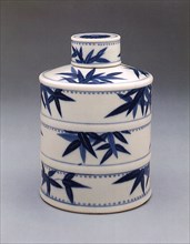 Porcelain Tea Caddy.