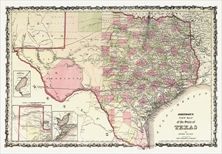 Johnson's New Map of the State of Texas.