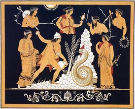 Etruscan Vase painting.