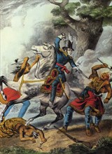 Death of Tecumseh, Battle of the Thames.