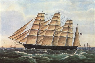 Clipper Ship 'Great Republic'.