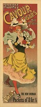 Woman Dancer in Yellow Dress with Cigar.