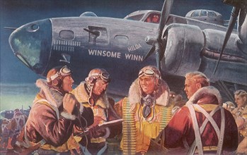 American Airmen and B-17 Flying Fortress.