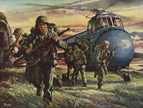 Marines land in Korea.