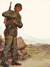 Army Soldier with Rifle.